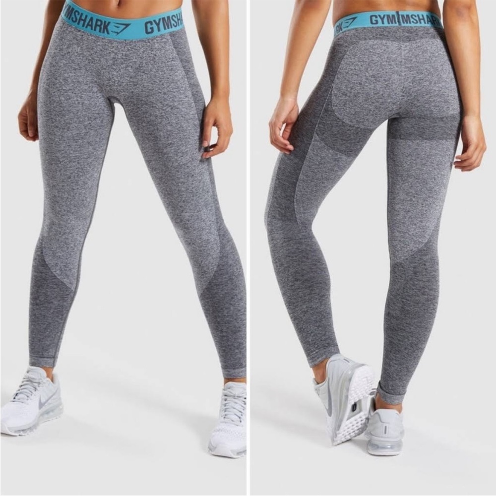 Gymshark Flex Leggings -grey/blue